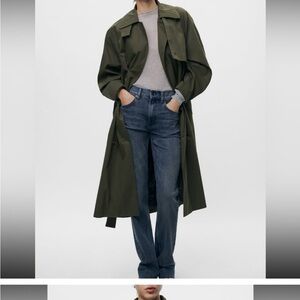 Zara Water Repellent Trench - size small - new with tags